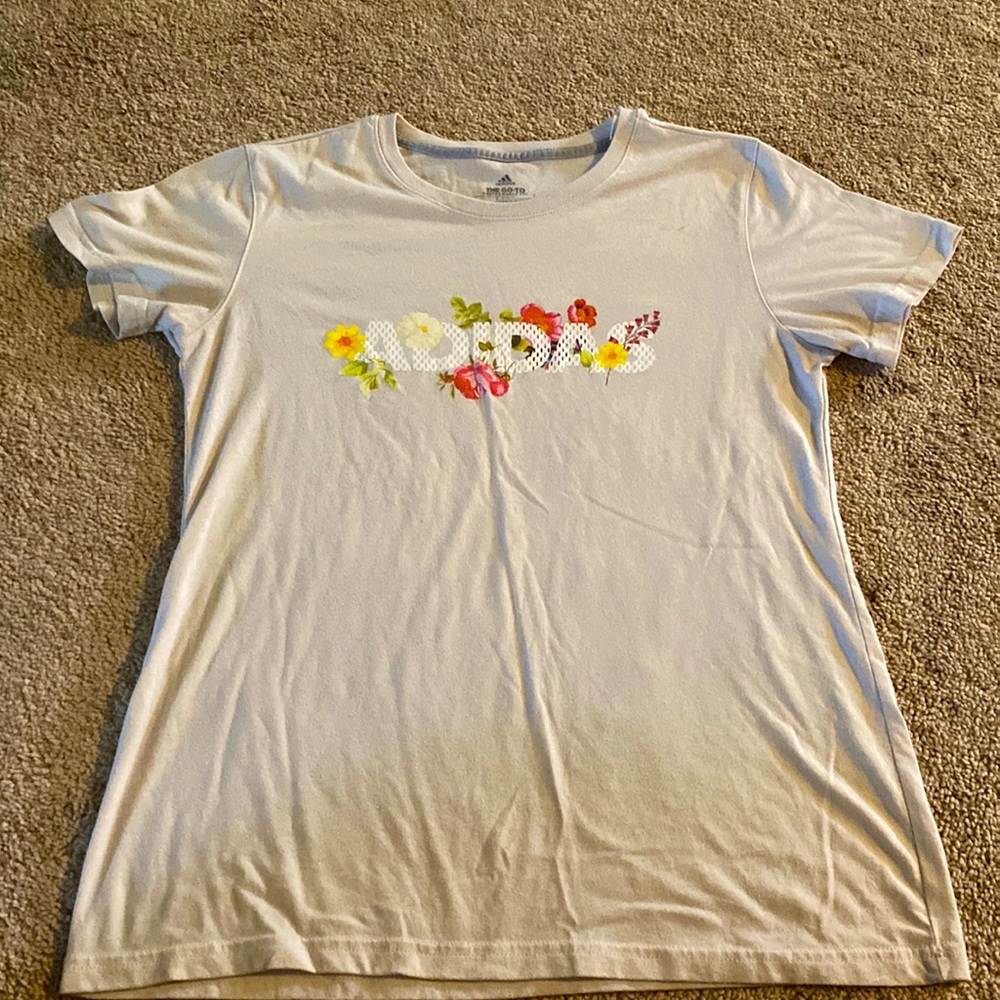 Adidas Medium Short Sleeve with Floral Detail